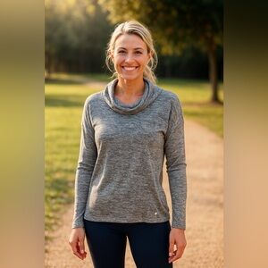 90 Degrees by Reflex Cowl Neck Top Size Medium​​